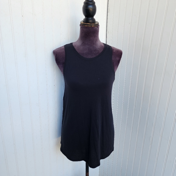 Lululemon Women's Split Back Racerback Black Tank Top Stretch Sleveless Sz XS - Picture 3 of 12
